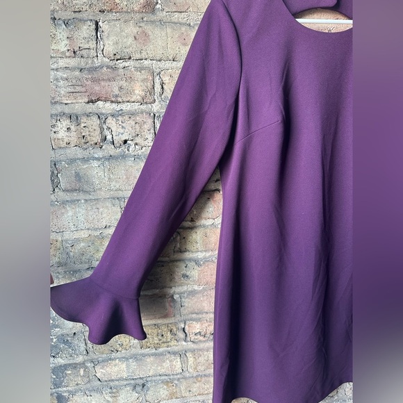 Calvin Klein Rich Purple Long Sleeve Dress - Picture 7 of 11